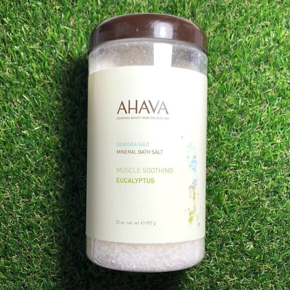 ❄️- AHAVA 32oz Mineral Bath Salts Muscle Soothing Eucalyptus - Picture 1 of 1